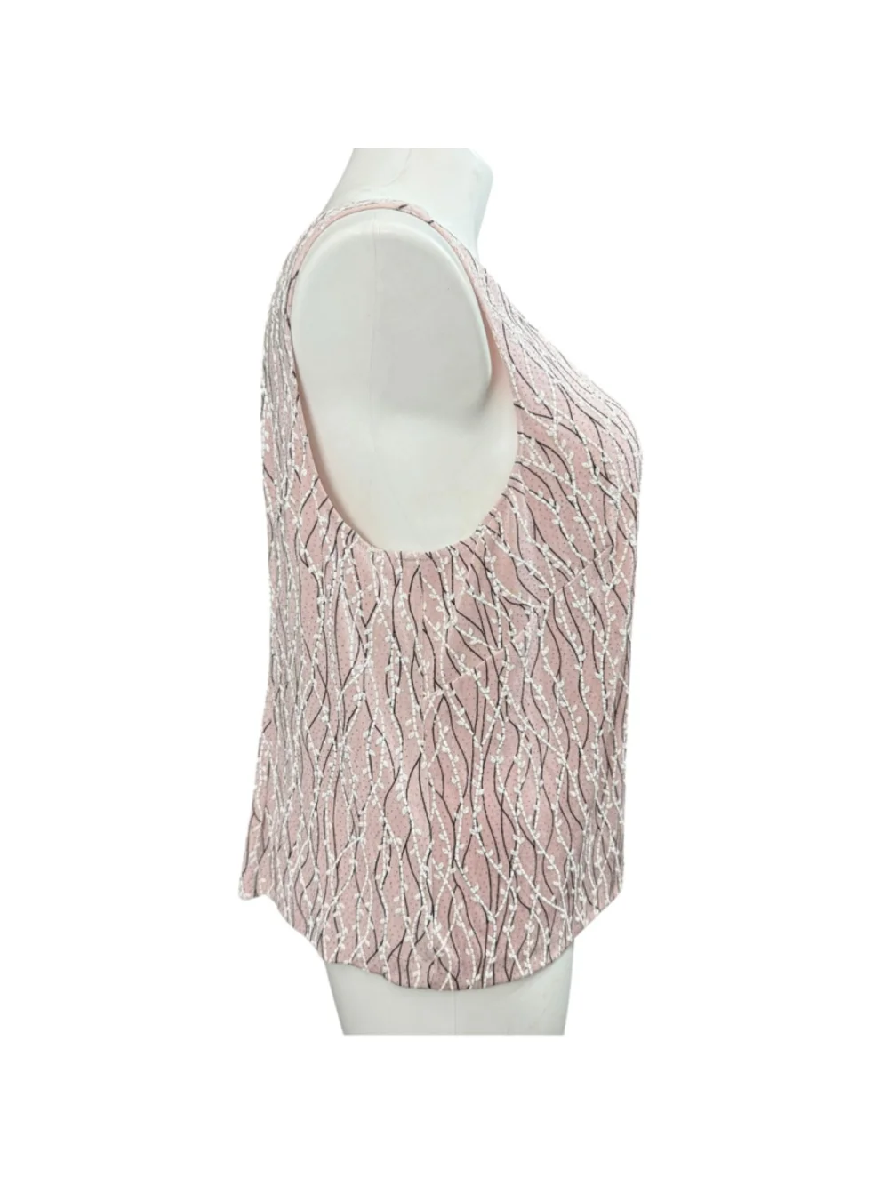 Alex Evenings 2 Pc Pink Jacket Tank Set 3X Plus Shimmer Textured Made USA